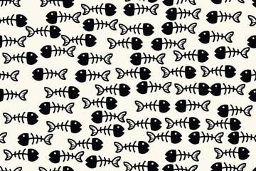 Fototapeta premium bones seamless pattern eps 10 