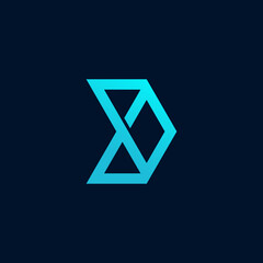 arrow line art logo design