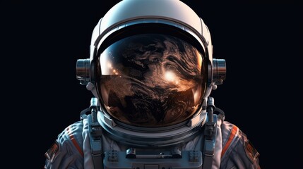 illustration of an astronaut in space