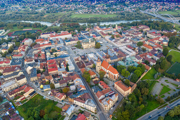 Nowy Sącz, wschód słońca, Małopolska, Sądeckie, Poland