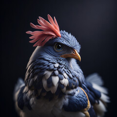 Fototapeta premium Chicken photography, generative ai