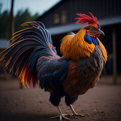Chicken photography, generative ai
