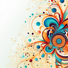 abstract floral design