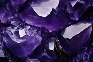Obraz premium Amethyst Stone: Mesmerizing Background Texture with Intricate Patterns, Creating a Soothing and Calming Energy for Spiritual Healing and Meditation