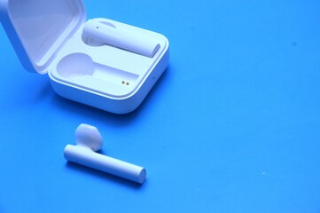 blue plastic box with a lid