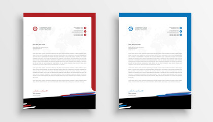 Professional and modern corporate business letterhead design