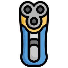 ELECTRIC SHAVING filled outline icon,linear,outline,graphic,illustration