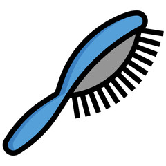 HAIR BRUSH filled outline icon,linear,outline,graphic,illustration