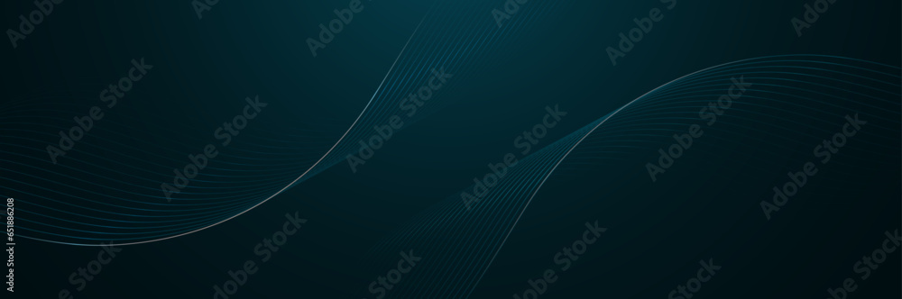 Leinwandbilder white abstract dynamic line wavy glowing on grey background. modern shiny white lines pattern. vecto