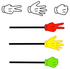 Fototapeta premium rock-paper-scissors
