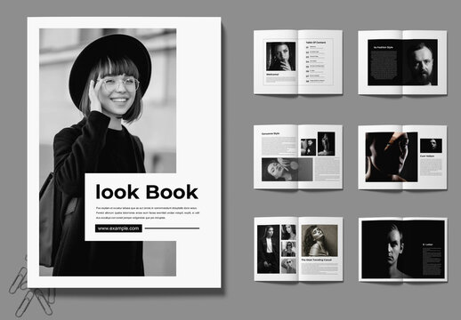 Black Fashion Look Book Magazine Design