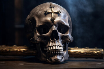 Skulls and crosses for sacrifice.