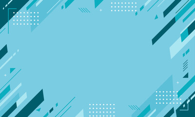  【青・水色系】モダン・ミニマルな・幾何学のビジネス背景素材