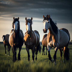 horse photography, generative ai