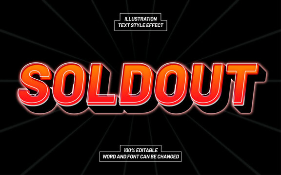 Soldout 3D Bold Text Style Effect