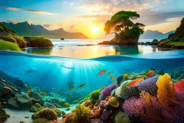 Fotobehang fish in multi color underwater nature beauty  © Ya Ali Madad 