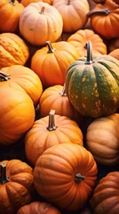 a pile of pumpkins 