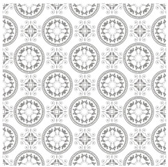 Seamless textile pattern with decorative flowers  