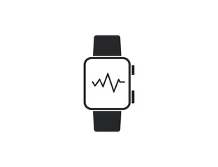 Fitness tracker icon. Vector illustration.