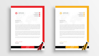 Professional and modern corporate business letterhead design