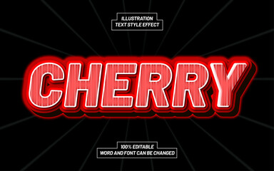 Cherry 3D Bold Text Style Effect