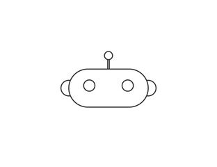 Obraz premium Chatbot, robot, app icon. Vector illustration.