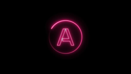 abstract glowing neon text illustration 4k 