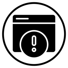 Obraz premium error page glyph icon
