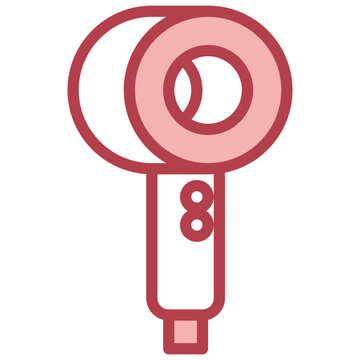recommend clip art: HAIR DRYER filled outline icon,linear,outline,graphic,illustration