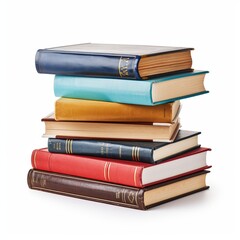 Fototapeta premium Stack of books isolated on white