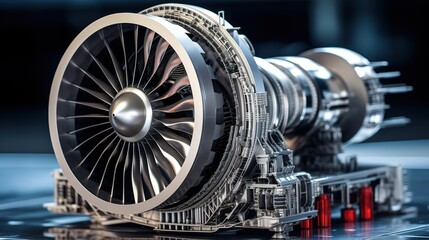aircraft engine, complex mechanical device