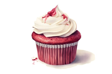cupcake isolated on a white background