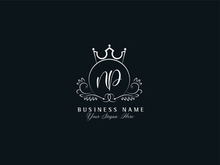 Initials NP Logo Icon, Stylish Signature Np pn Logo Letter Design For Fashion Shop © VectorBoss1