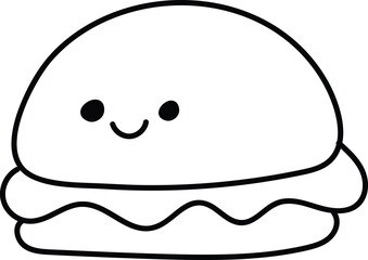 Minimalist Random Stuff Doodle Art Element