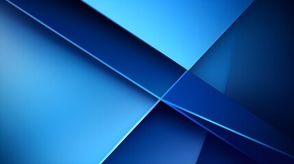 wallpaper; minimalistic background design; diagonals and futuristic triangular shapes of blue color - obrazy, fototapety, plakaty