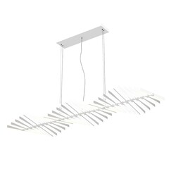 chandelier on the ceiling isolated on white background, hanging lamp, pendant light, 3D illustration, cg render
