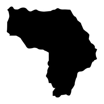 Kapisa province map, administrative division of Afghanistan.