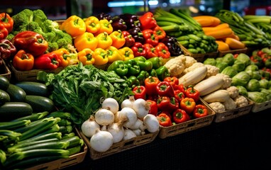 Fresh vegetables background