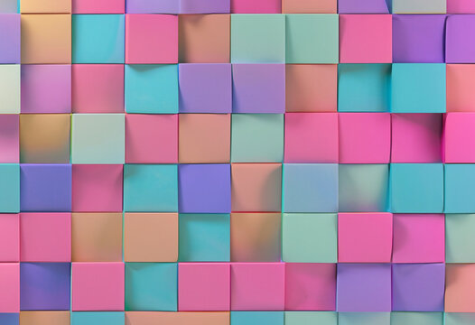 Abstract bright geometric pastel colors colored 