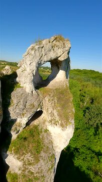 Amazing Jurassic highlands of limestone rocks in Poland by FPV drone.