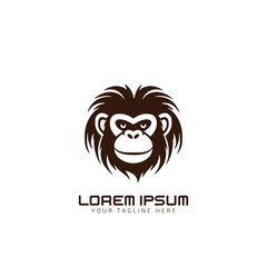 Monkey head logo design. Monkey face for your avatar and social media profile picture. Monkey head logo vector.