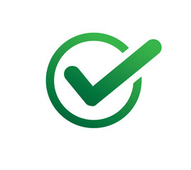 Checking Mark Icon Vector Concept Design