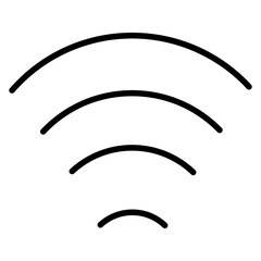 VECTOR WIFI ICON STROKE VERSION