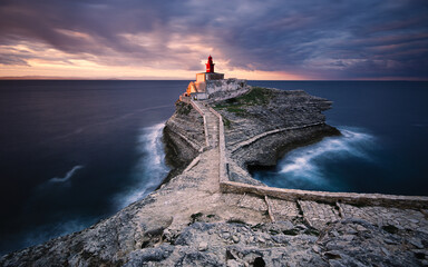 Sunrise at Madonetta lighthouse, Corsica