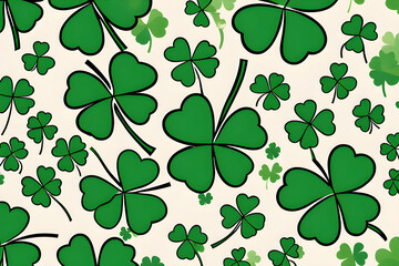 We share these three things with you: three-leaf clover is happiness, four-leaf clover is luck, and heart is love.generative Ai