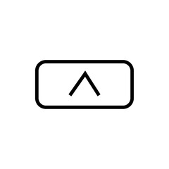 move up button round corner