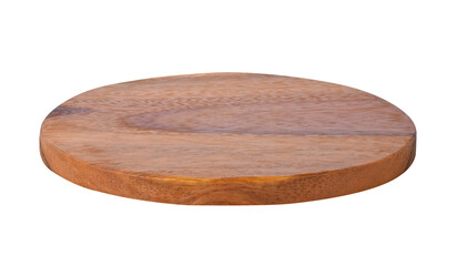 Tray. Circle wood tray on transparent png