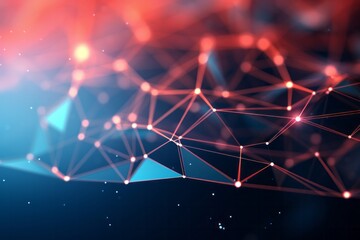 coloured abstract network background 