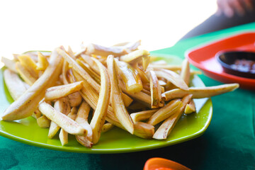 Goroho fried bananas, a snack usually served by the people of North Sulawesi and Gorontalo