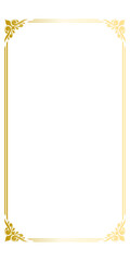 Illustration the luxury gold pattern ornament frame borders